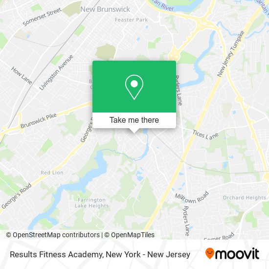 Mapa de Results Fitness Academy