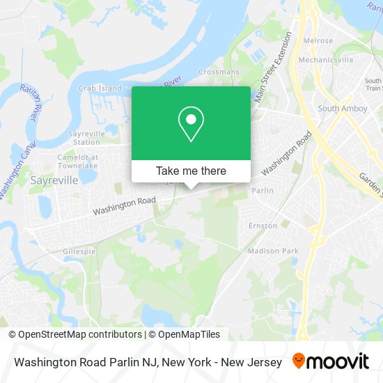 Mapa de Washington Road Parlin NJ
