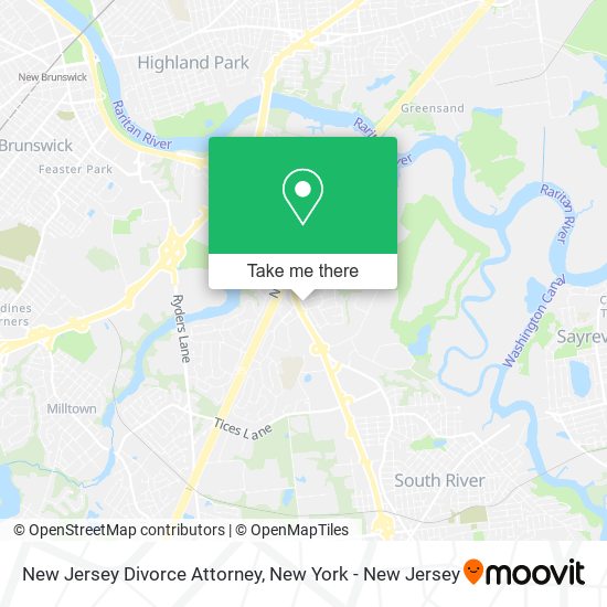 New Jersey Divorce Attorney map