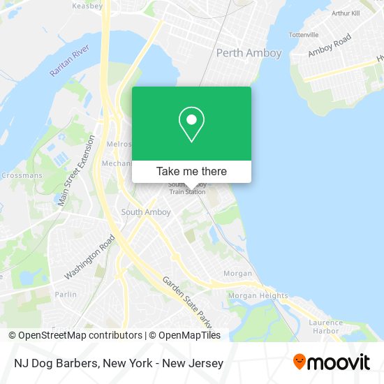 NJ Dog Barbers map