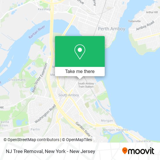 Mapa de NJ Tree Removal