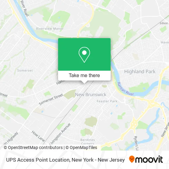 UPS Access Point Location map
