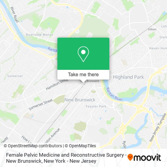 Mapa de Female Pelvic Medicine and Reconstructive Surgery - New Brunswick