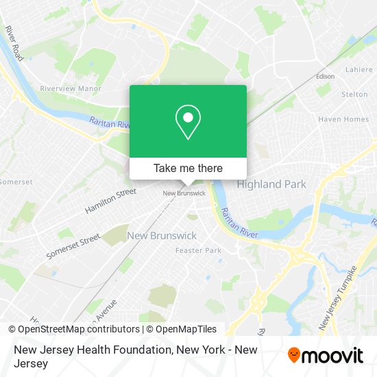 New Jersey Health Foundation map