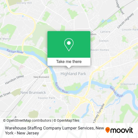 Warehouse Staffing Company Lumper Services map