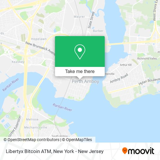 Mapa de Libertyx Bitcoin ATM