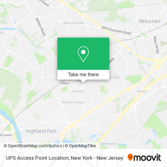 UPS Access Point Location map