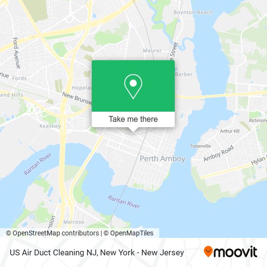 US Air Duct Cleaning NJ map