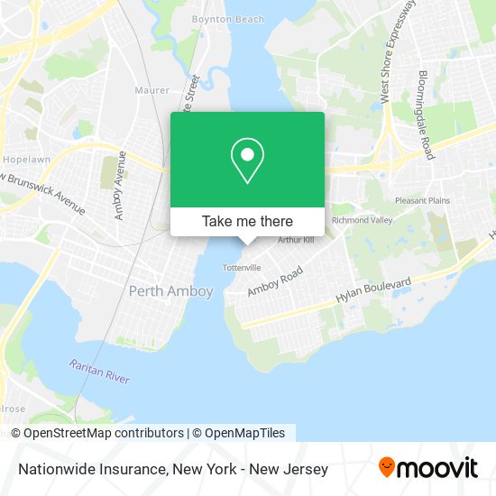 Mapa de Nationwide Insurance