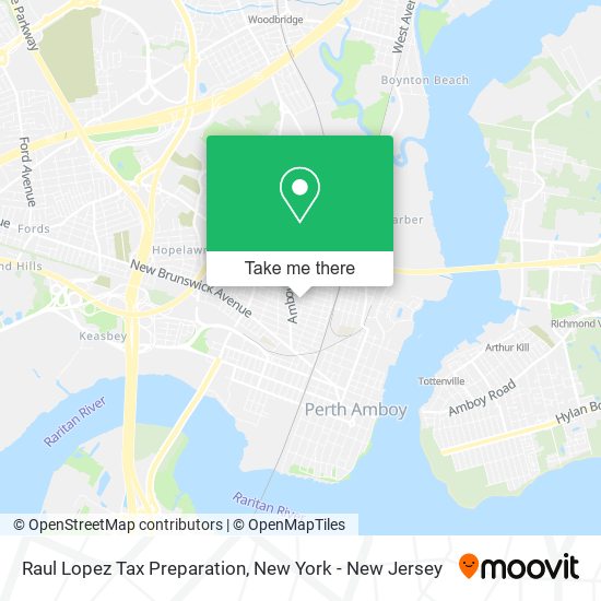 Raul Lopez Tax Preparation map