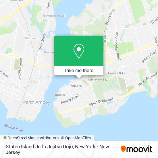 Staten Island Judo Jujitsu Dojo map