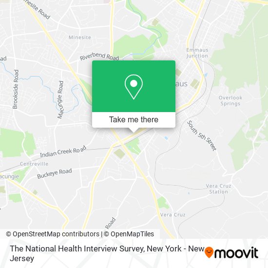 Mapa de The National Health Interview Survey