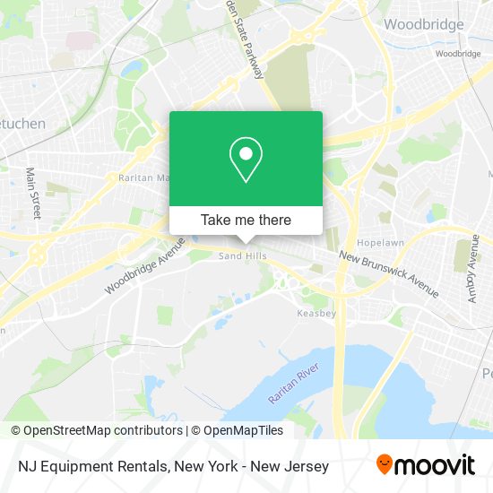 NJ Equipment Rentals map