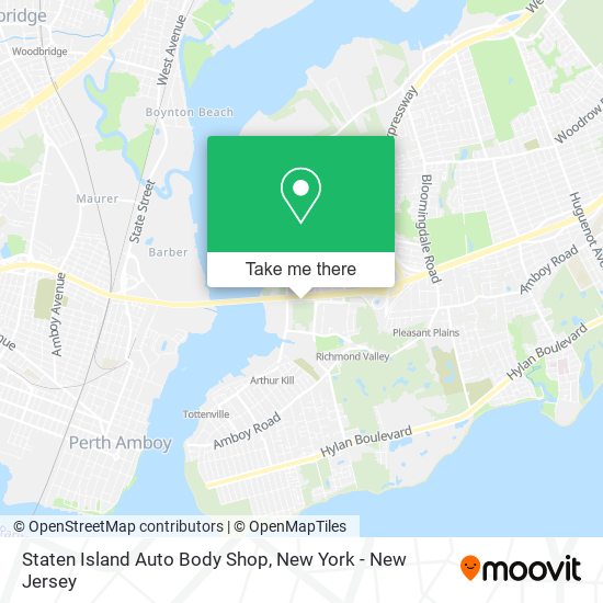 Mapa de Staten Island Auto Body Shop