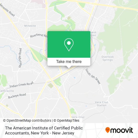 The American Institute of Certified Public Accountants map