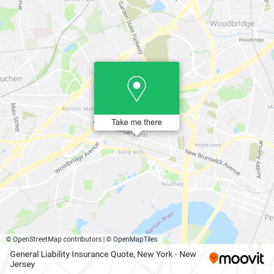 General Liability Insurance Quote map