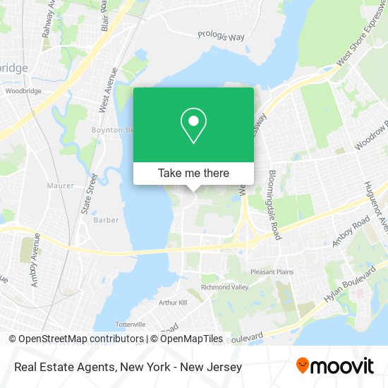 Real Estate Agents map