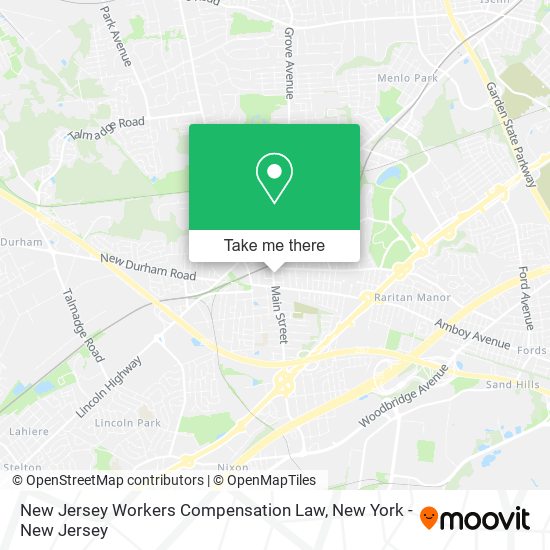 New Jersey Workers Compensation Law map