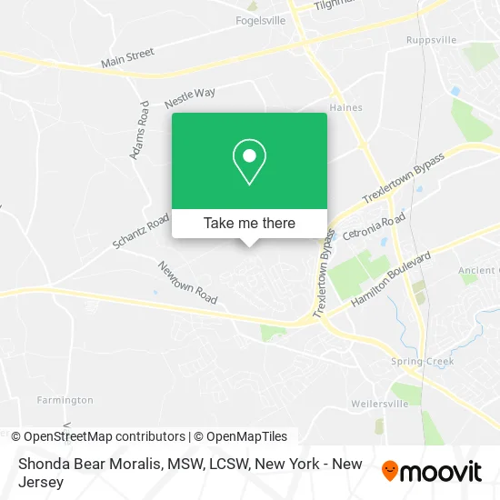 Shonda Bear Moralis, MSW, LCSW map