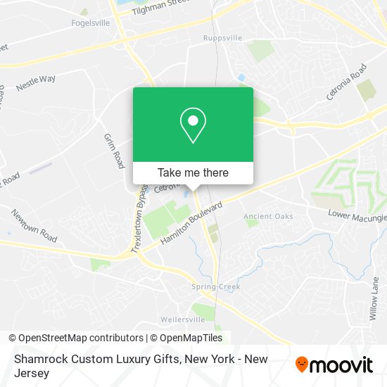 Shamrock Custom Luxury Gifts map