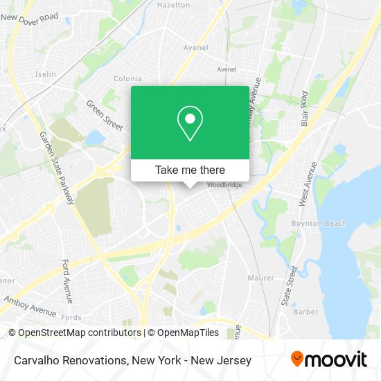 Carvalho Renovations map