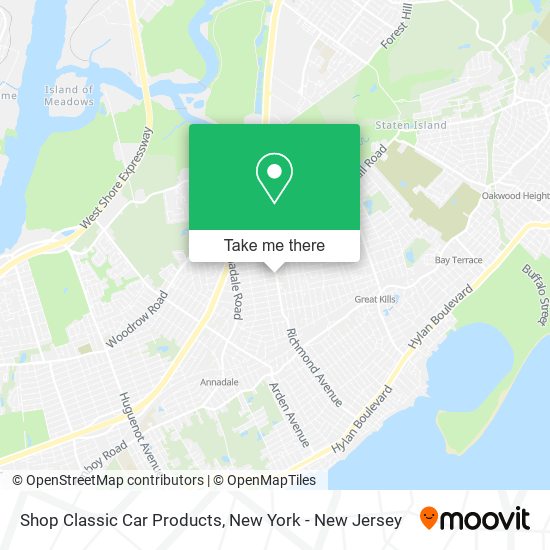 Shop Classic Car Products map