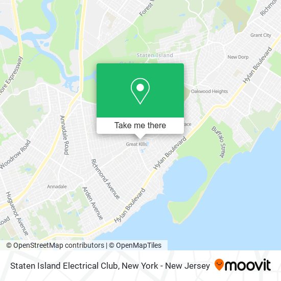 Staten Island Electrical Club map