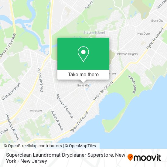 Mapa de Superclean Laundromat Drycleaner Superstore