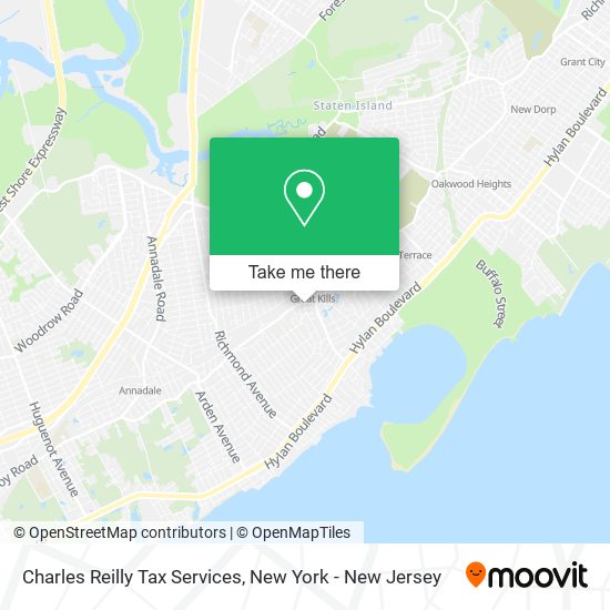 Charles Reilly Tax Services map