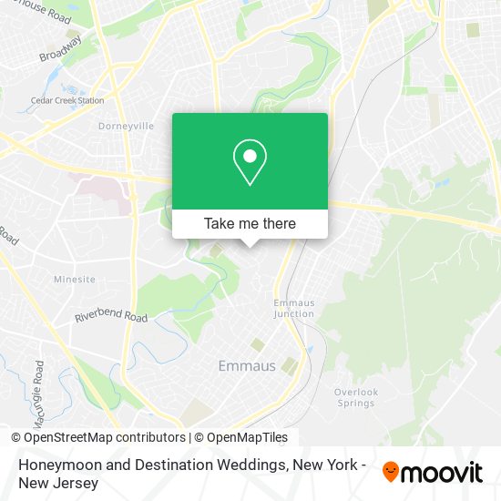 Honeymoon and Destination Weddings map