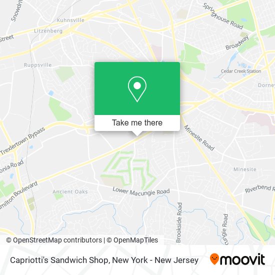 Capriotti's Sandwich Shop map