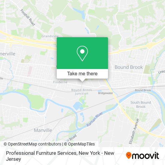 Professional Furniture Services map