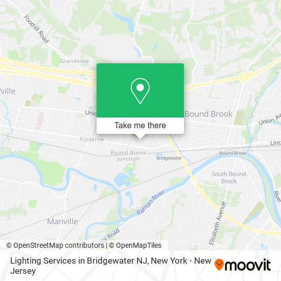 Lighting Services in Bridgewater NJ map