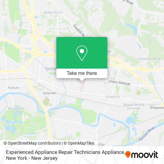 Mapa de Experienced Appliance Repair Technicians Appliance