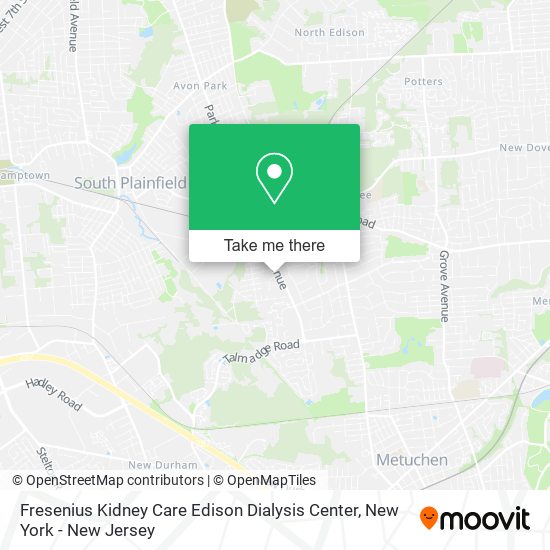 Mapa de Fresenius Kidney Care Edison Dialysis Center