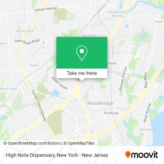 High Note Dispensary map