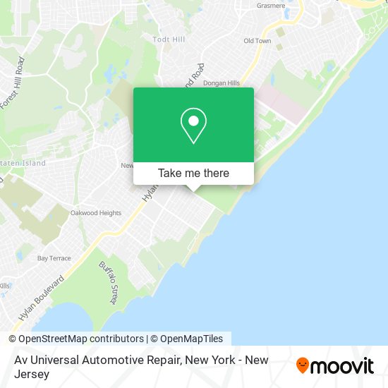 Av Universal Automotive Repair map