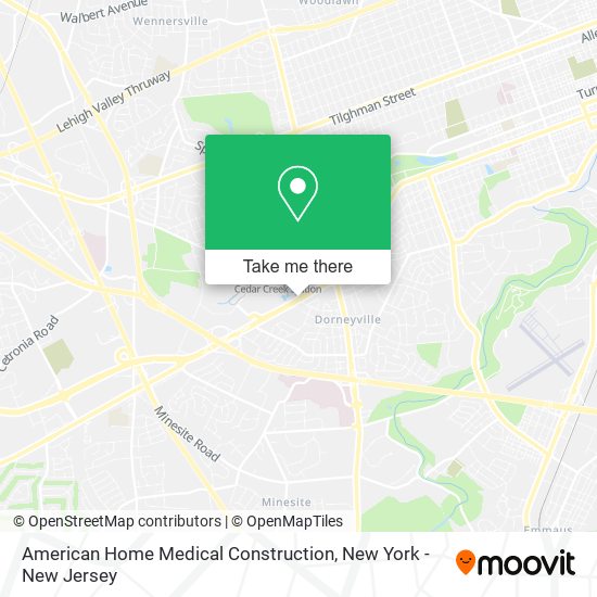 Mapa de American Home Medical Construction