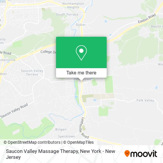 Saucon Valley Massage Therapy map