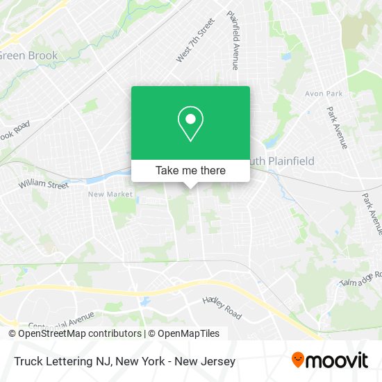 Truck Lettering NJ map