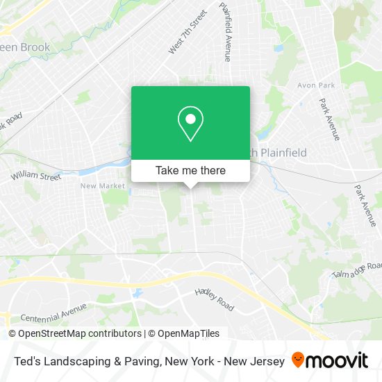Ted's Landscaping & Paving map