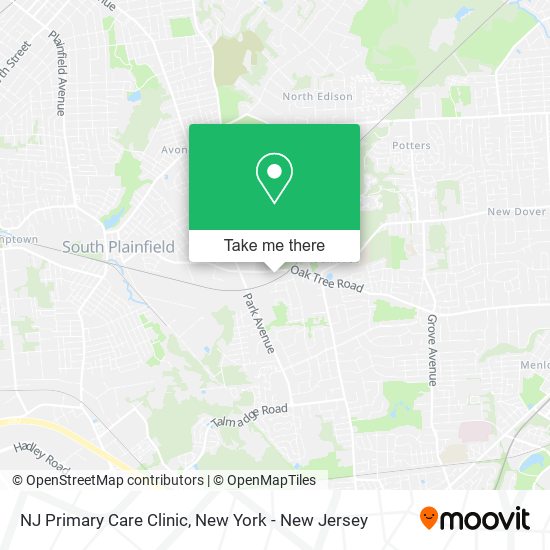NJ Primary Care Clinic map