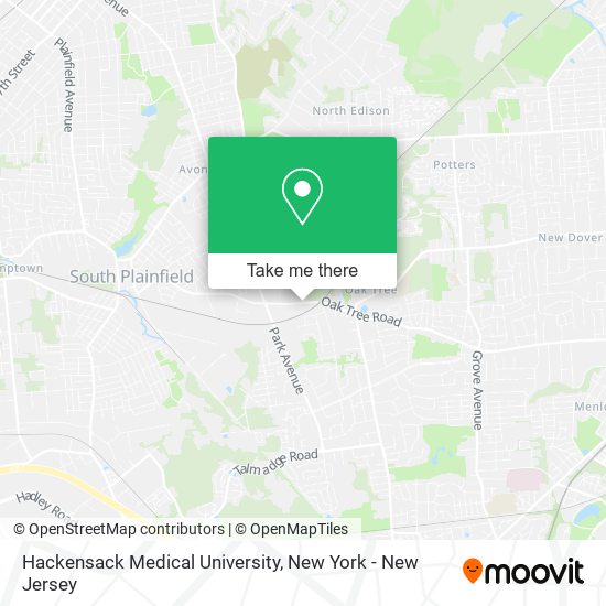 Mapa de Hackensack Medical University