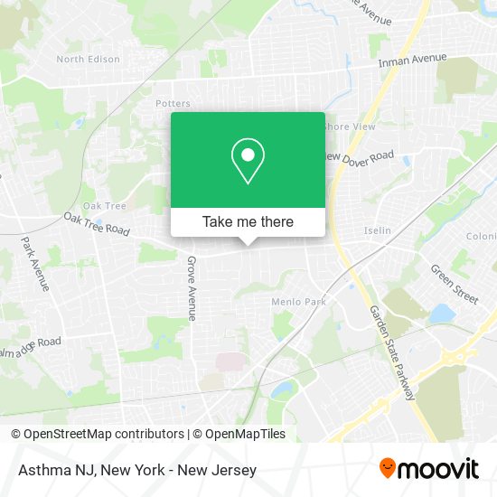 Asthma NJ map