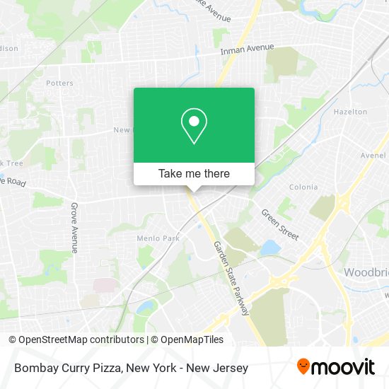 Bombay Curry Pizza map
