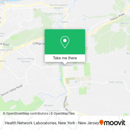 Health Network Laboratories map