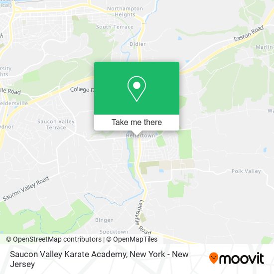 Saucon Valley Karate Academy map