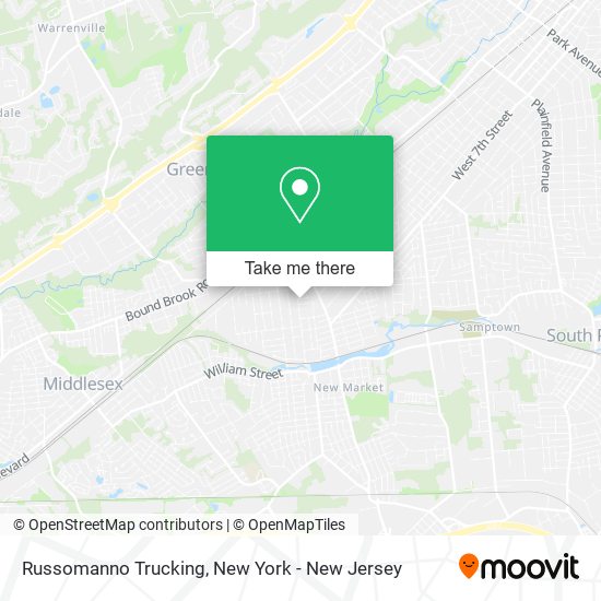Russomanno Trucking map