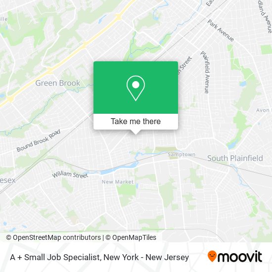 A + Small Job Specialist map