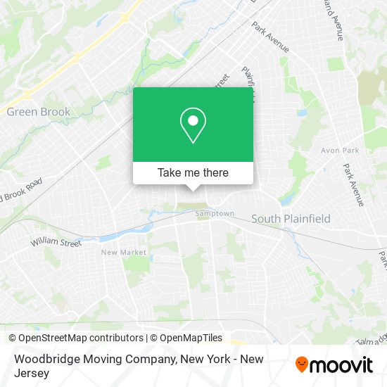 Mapa de Woodbridge Moving Company